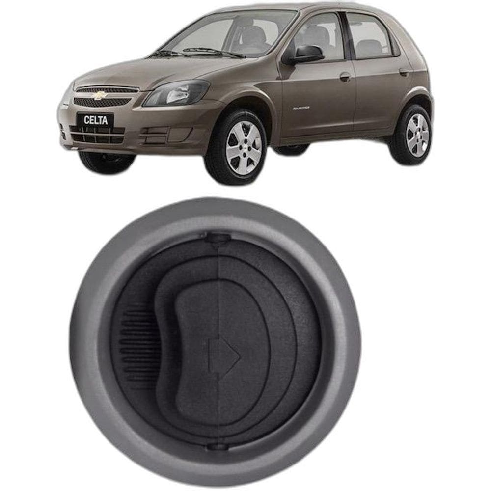 Grade Difusor De Ar Celta Prisma 2008 A 2016 Painel Grafite