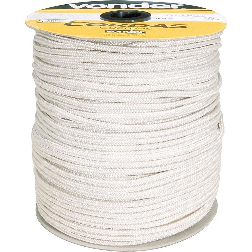 Corda Multifilamento Trançada 10,0Mm 11,0Kg 147 Metros Branc