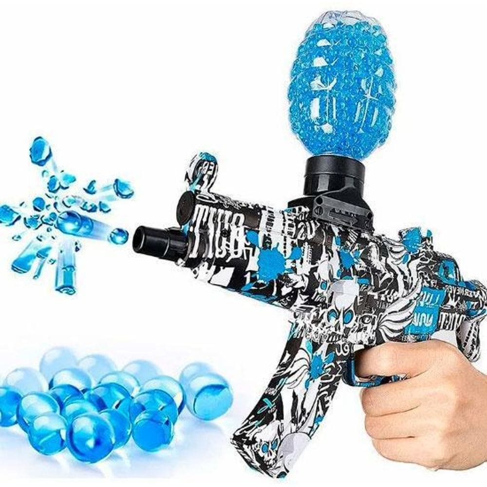 Brinquedo Automático 5000 Bolinhas De Gel E Óculos Proteção