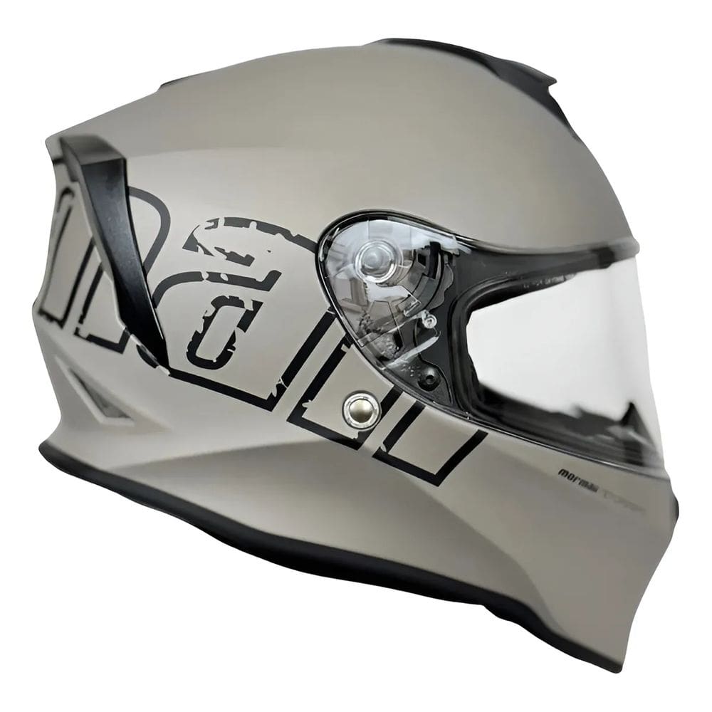 Capacete Fechado Mormaii M1 Titanium Cinza Fosco Lançamento