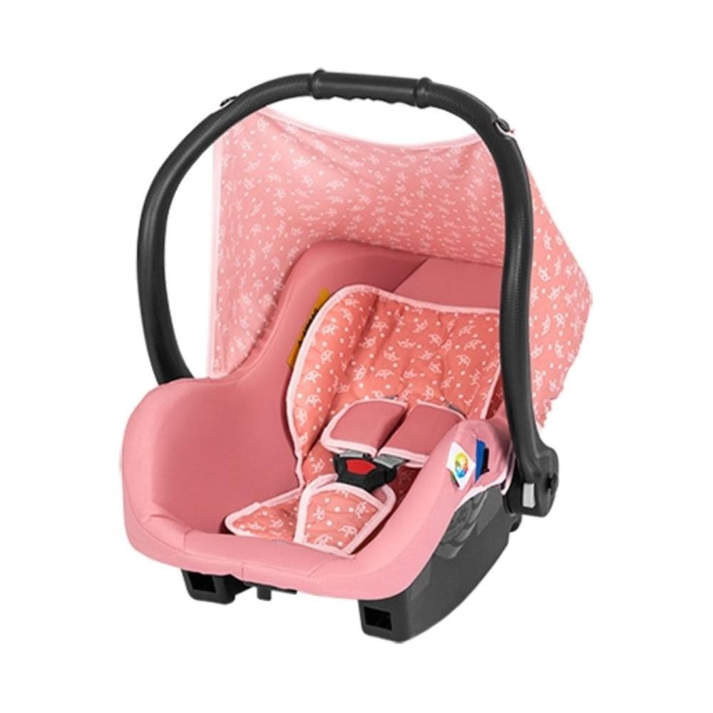 Bebê Conforto Passeio Solare -Tutti Baby Rosa Coroa Até 13Kg