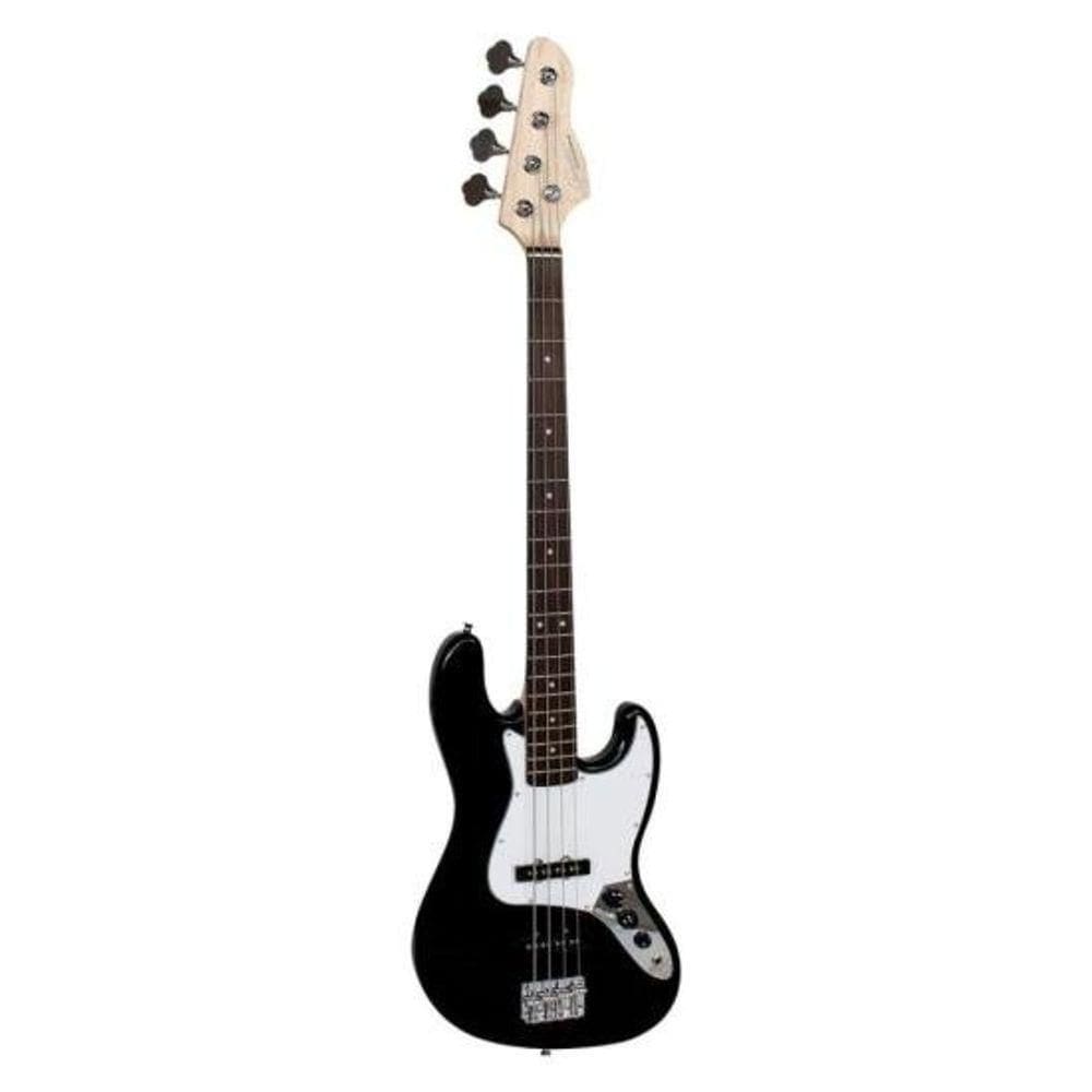 Contrabaixo Giannini Gb-100 Jazz Bass Elétrico Passivo Preto/branco [f002]