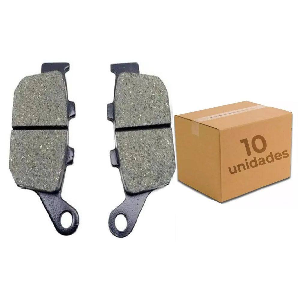 Kit Com 10 Pastilhas Titan 150 2009 Mix Titan 160 Sem Cbs Fazer 250 2016 A 2021 Dianteiro Spec