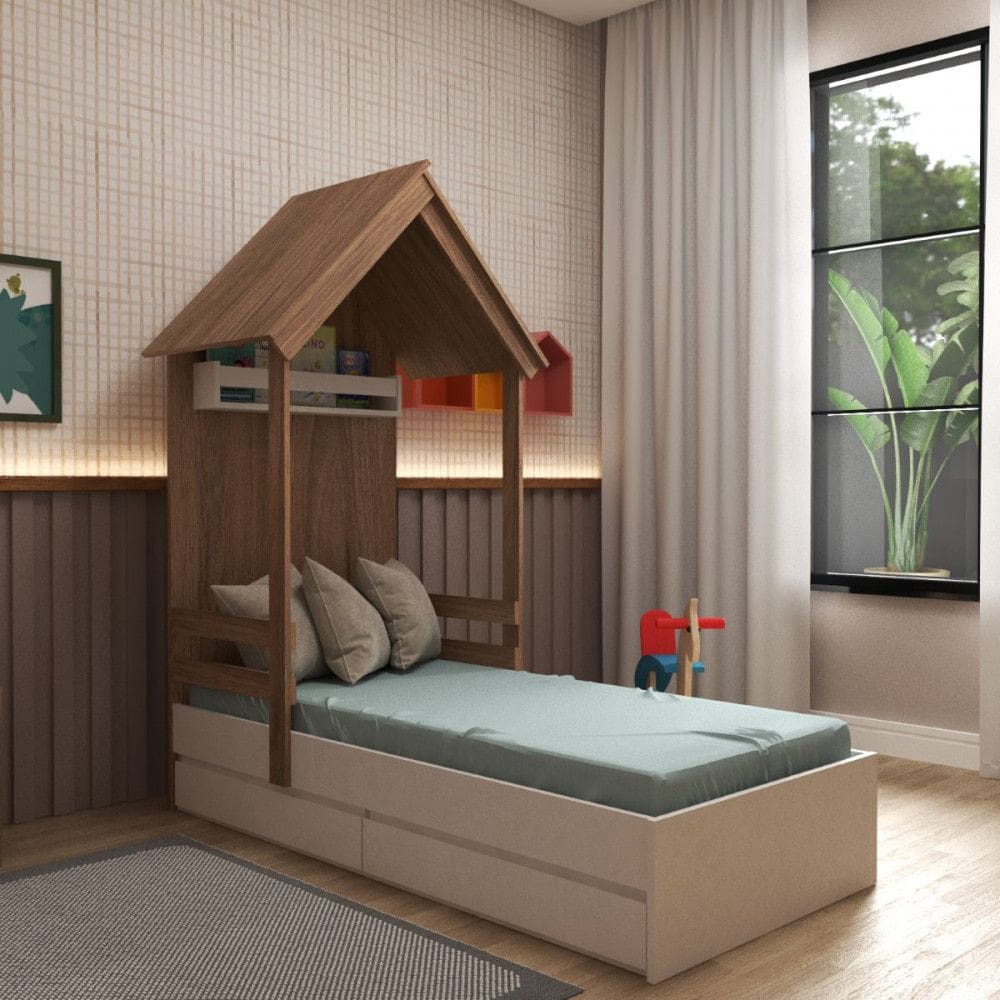 Cama Infantil com 2 Gavetas 