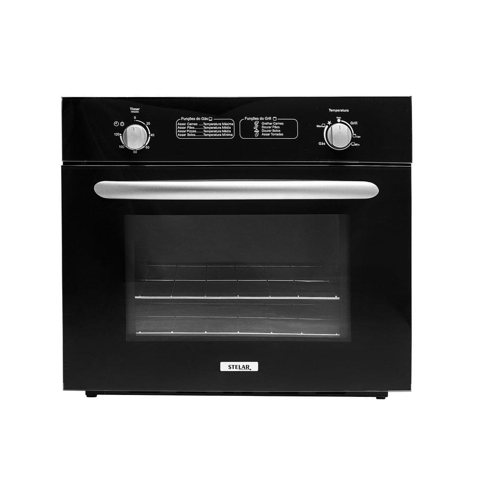 Forno de Embutir à Gás Stelar de 55 Litros Preto