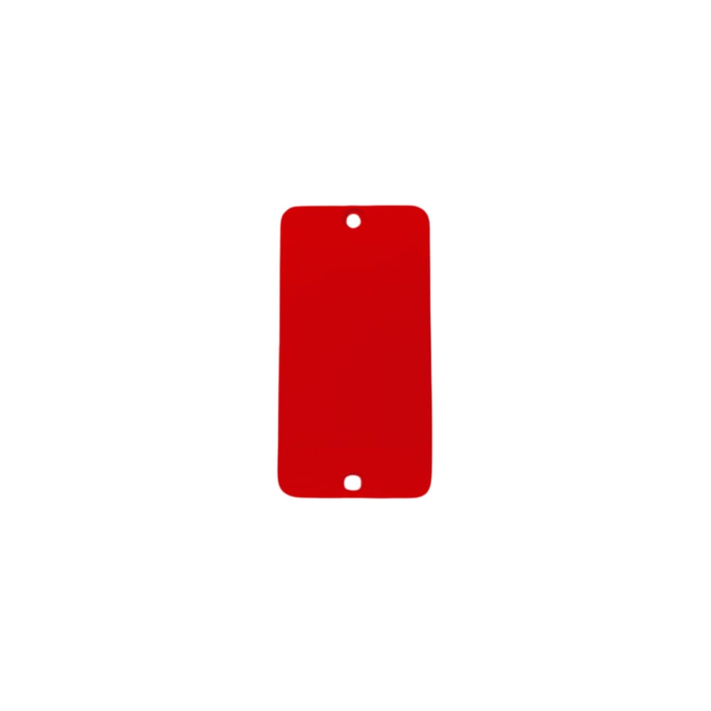 Placa Pvc Cega 3/4`` Vermelha - Maxxbox