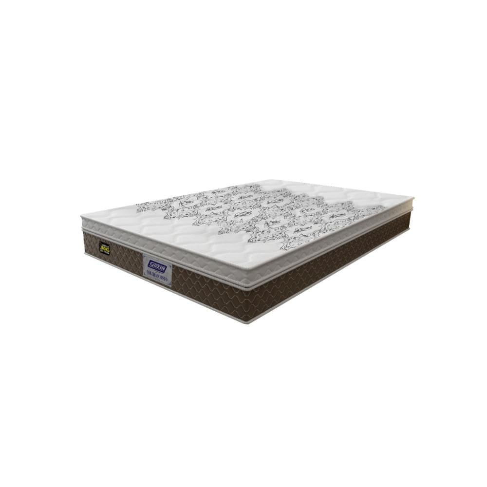 Colchão Casal Stone Plus EPS 45 Gazin (28x138x188) Branco/Marrom