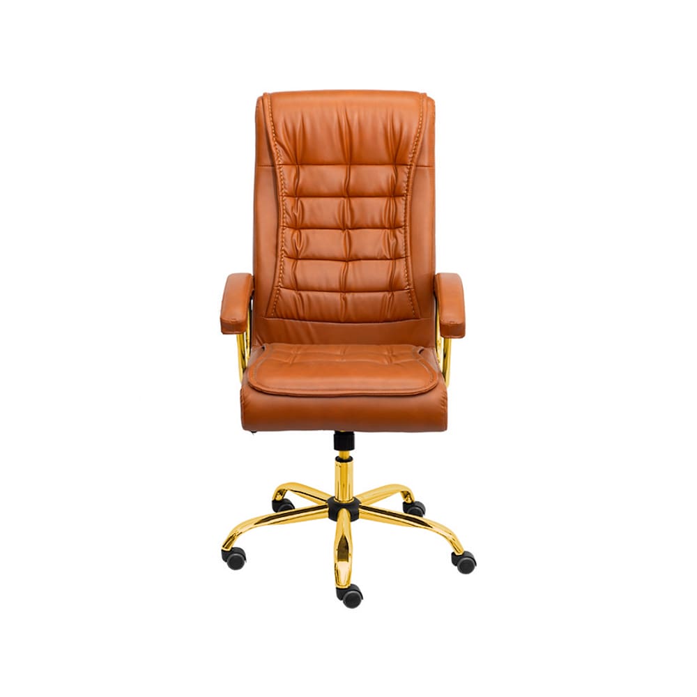 Cadeira Escritorio Oslo - Caramelo | Dourado