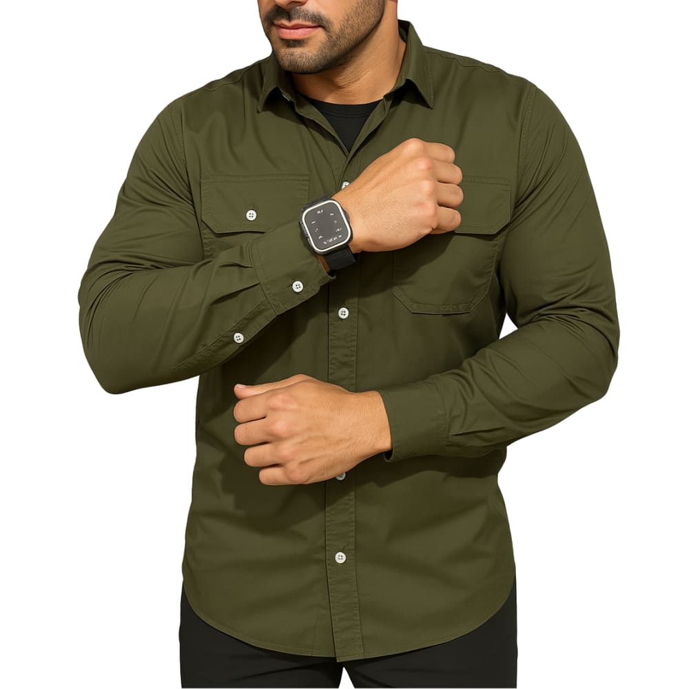 Camisa Masculina Manga Longa Modelo Pescador UV 50+