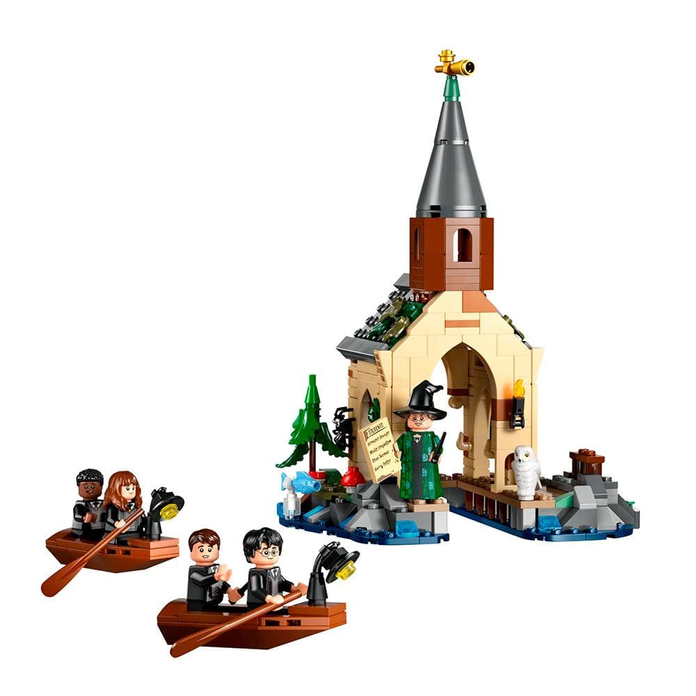 Bloco de Montar - Harry Potter - Casa de Barcos do Castelo de Hogwarts - 350 peças - LEGO
