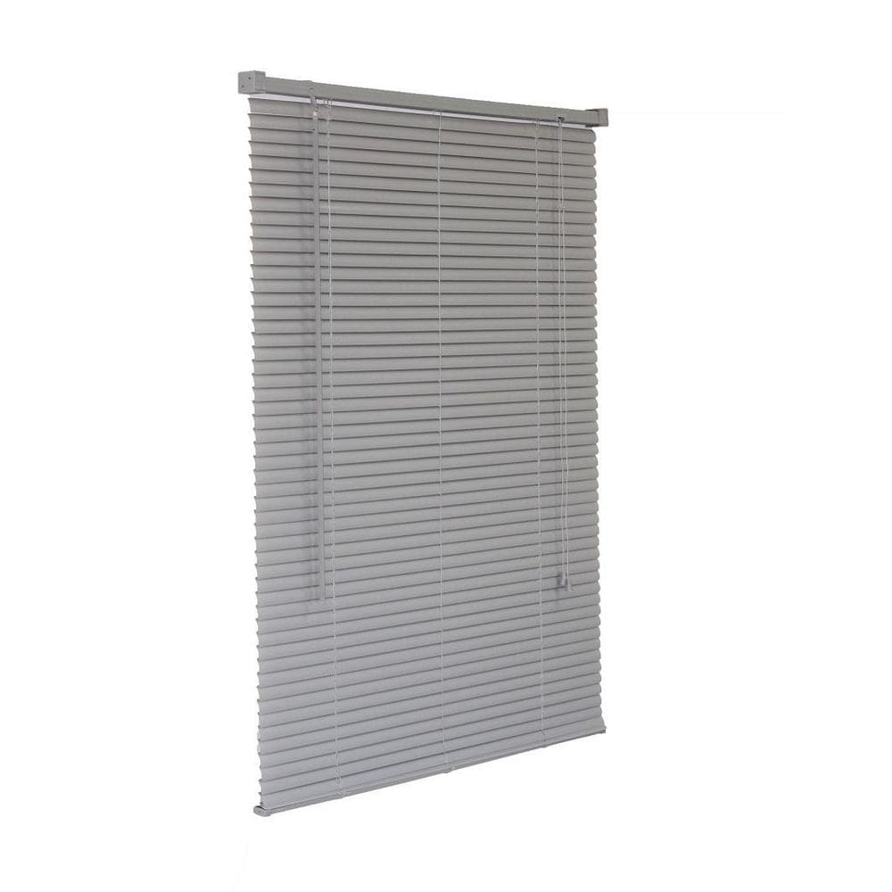 Persiana Horizontal Pvc Cinza 120 L X 220 A Cortina Completa
