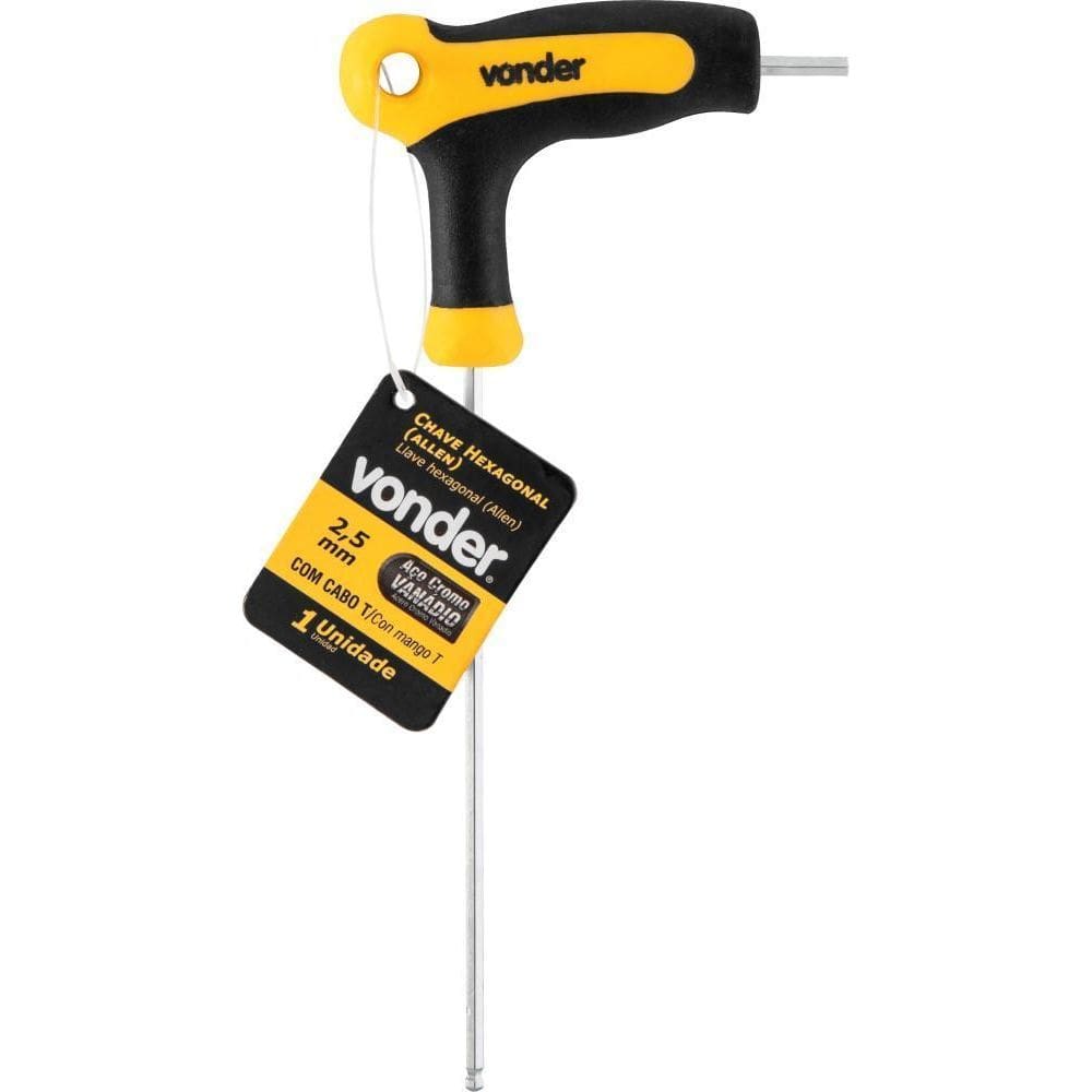 Chave Allen 2,5Mm Com Cabo T Vonder