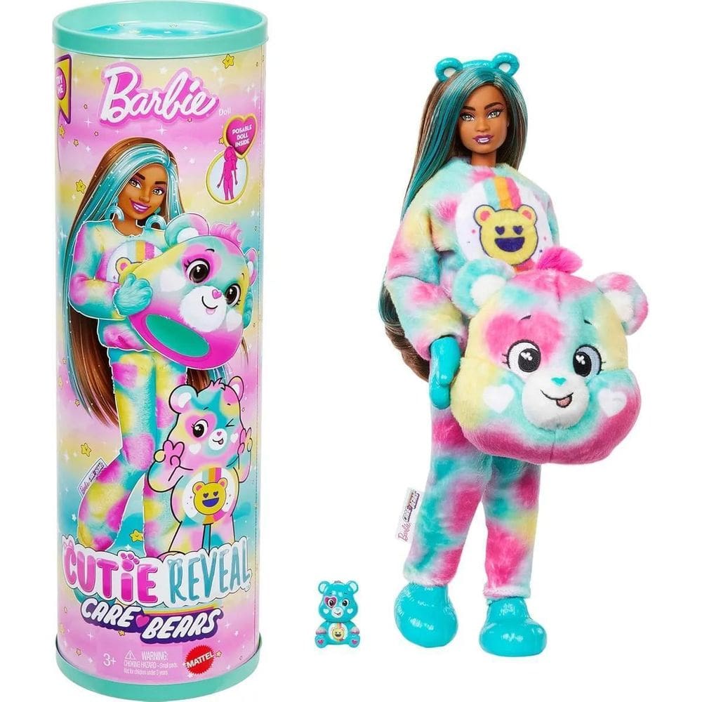 Barbie Cutie Reveal Care Bears Good Vibes Bear Mattel Jfv59