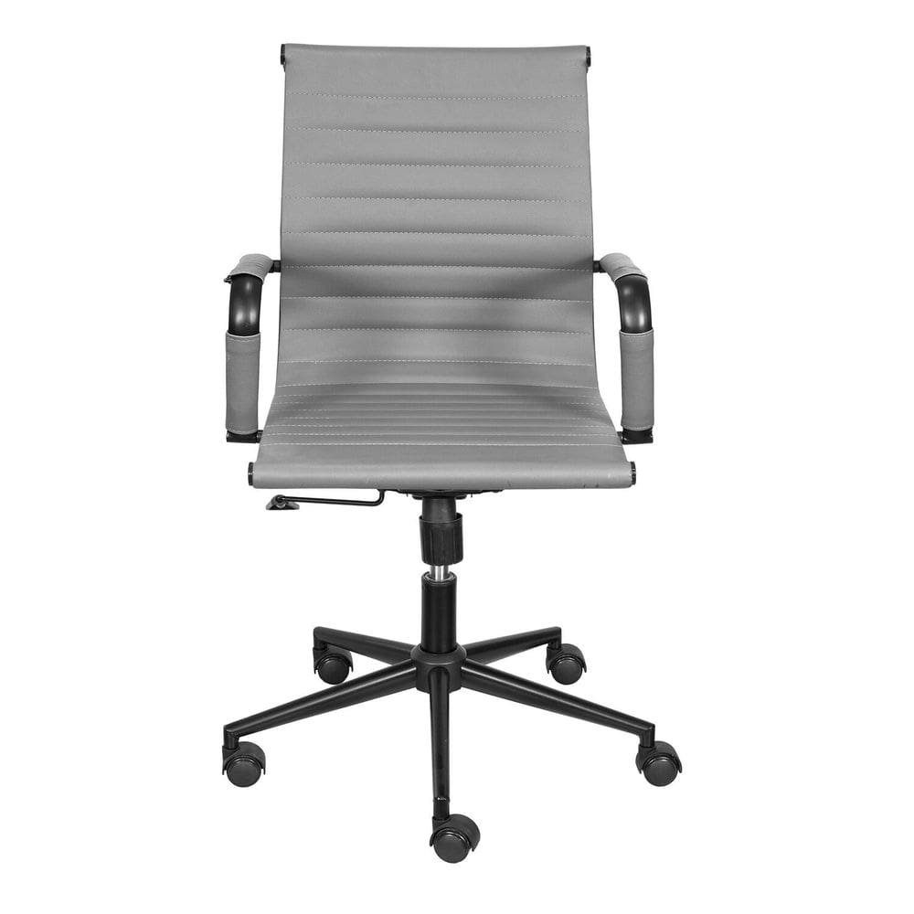Cadeira para Escritório Office Baixa Esteirinha Cinza