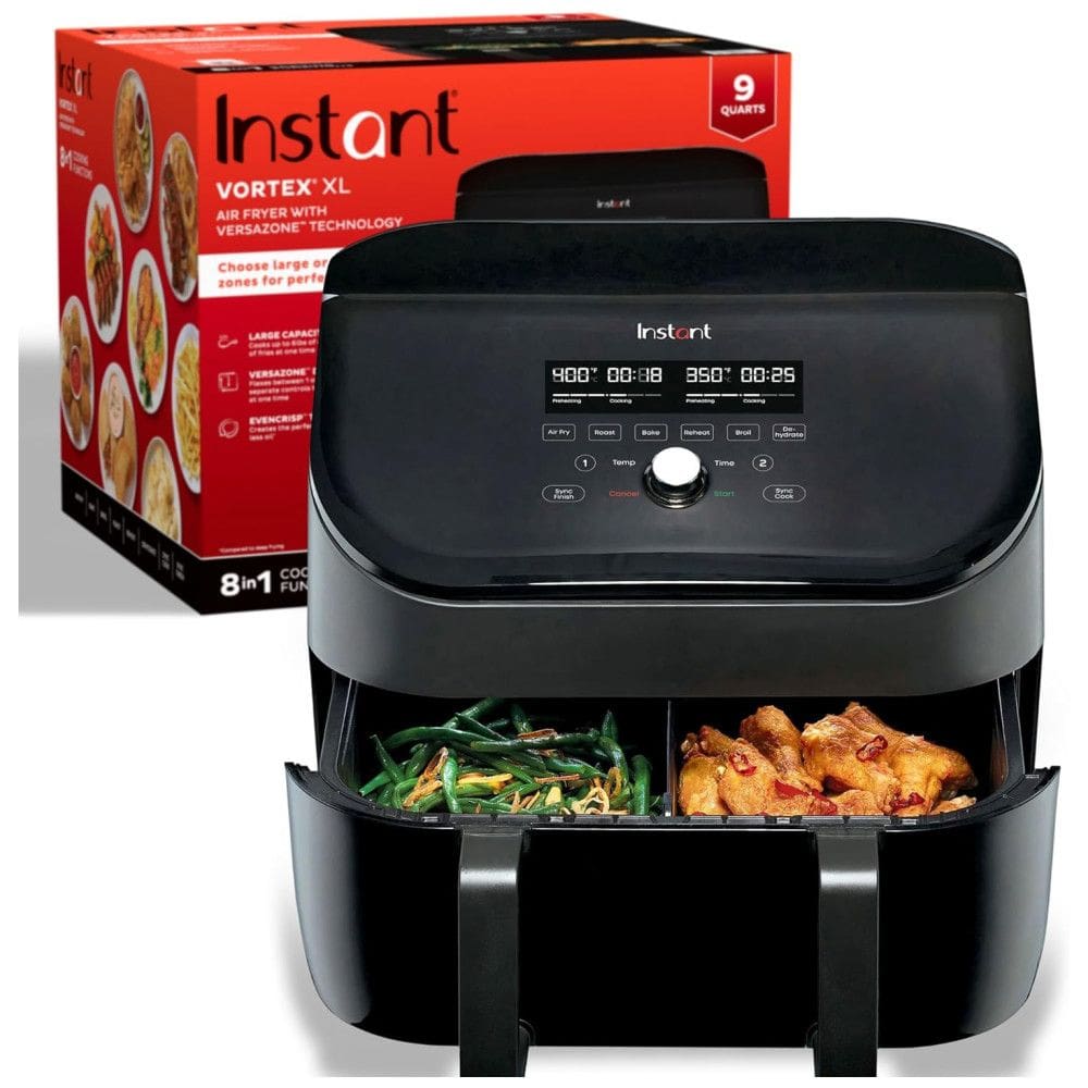 Air Fryer 8 em 1, 8.5L com Painel Digital, Tecnologia EvenCrisp e 2 Configurações Diferentes ao Mesmo Tempo , 110V 1710W, Instant