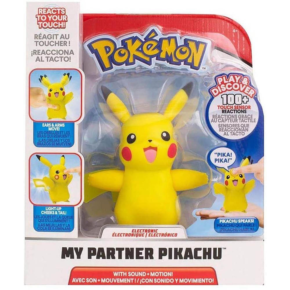 Boneco Meu Parceiro Pokémon Pikachu Interativo
