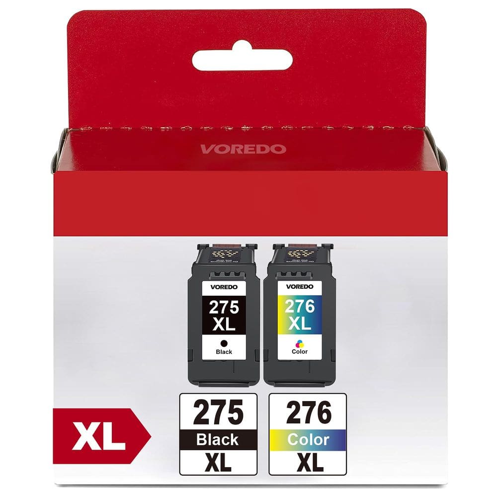 Pacote combinado de cartuchos de tinta VOREDO PG-275 XL/CL-276 XL Canon