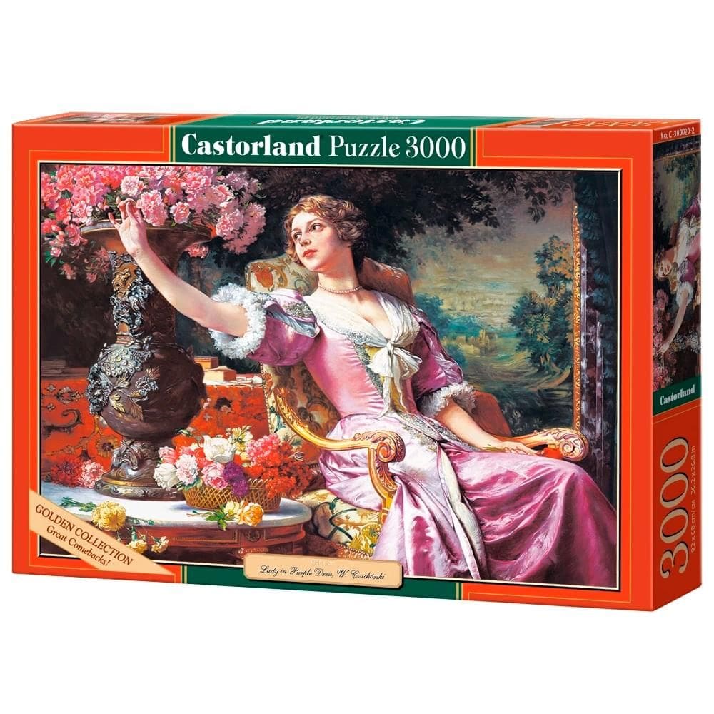 Puzzle 3000 Peças a Dama com Vestido Roxo - Cadtorland Importado 3000202