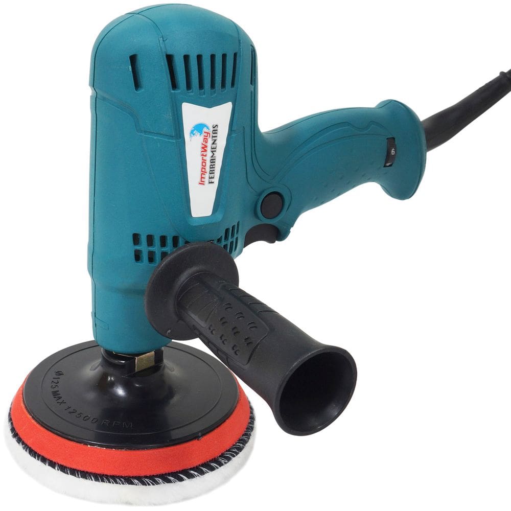 Politriz Automotiva Multifunções 5 Pol Máquina Lixadeira Polimento Polir 700W Importway Iwpola700