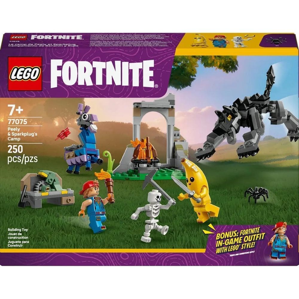 Lego Fortnite Acampamento Do Bananín E Bujiá Set 77075