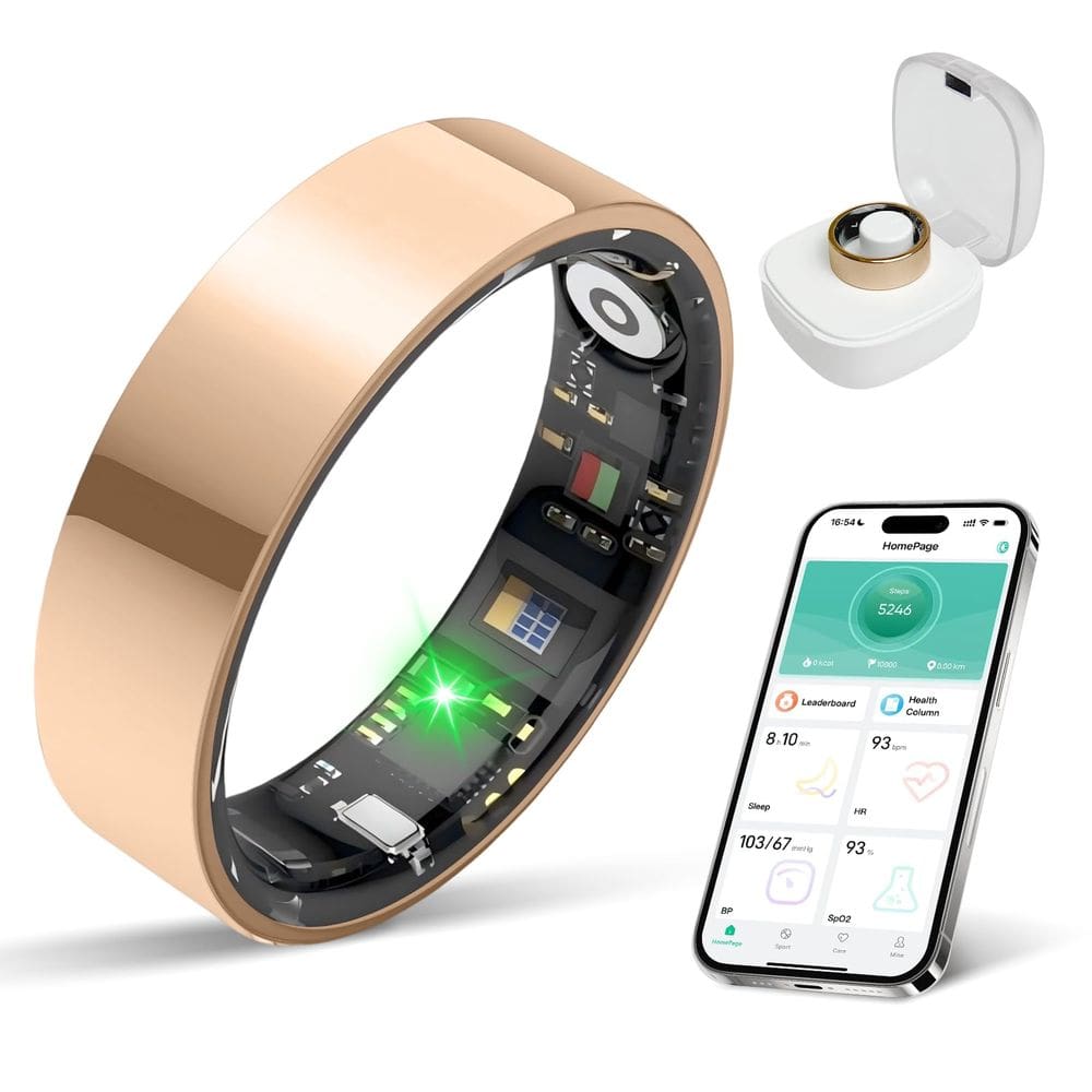 Rastreador de fitness Smart Ring BIEMHA para mulheres/homens