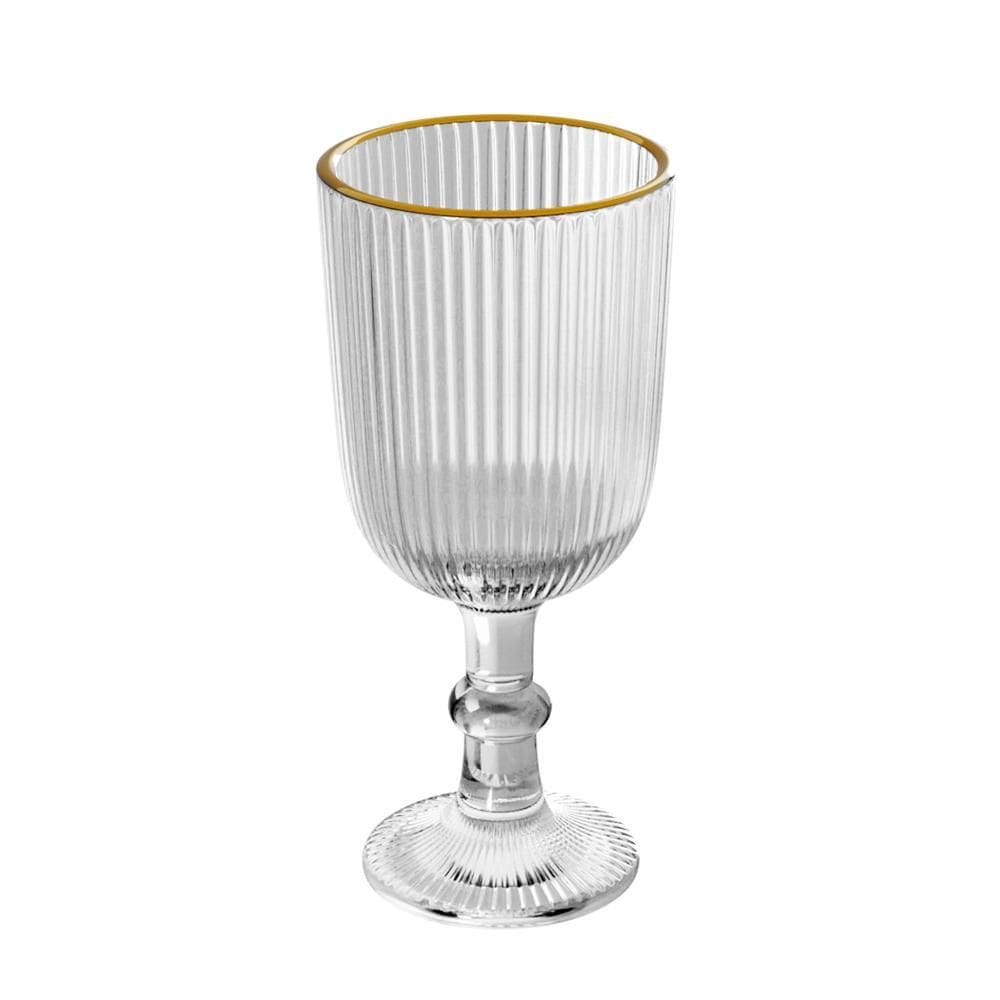 Taça Para Licor Com Fio De Ouro Lines 75Ml Vidro