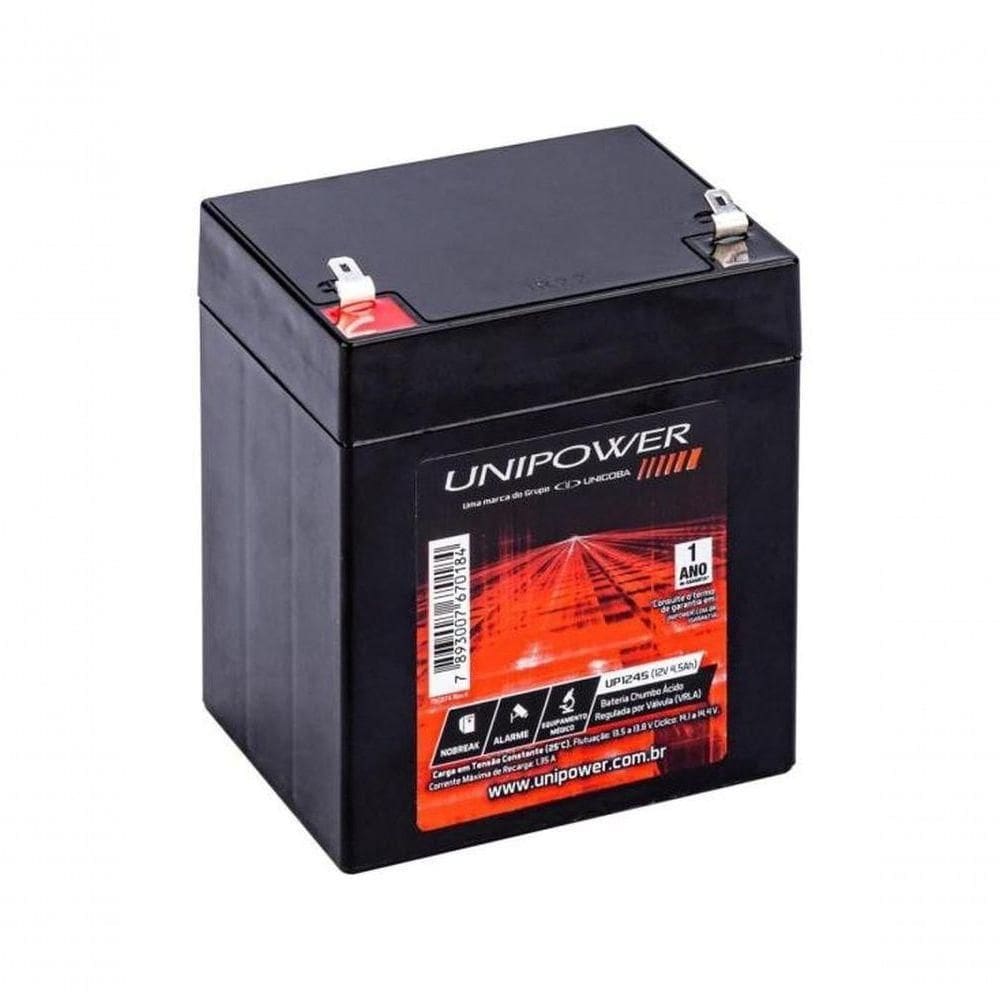Bateria Estacionária Selada 12v 4,5ah Vrla Up1245 Unipower