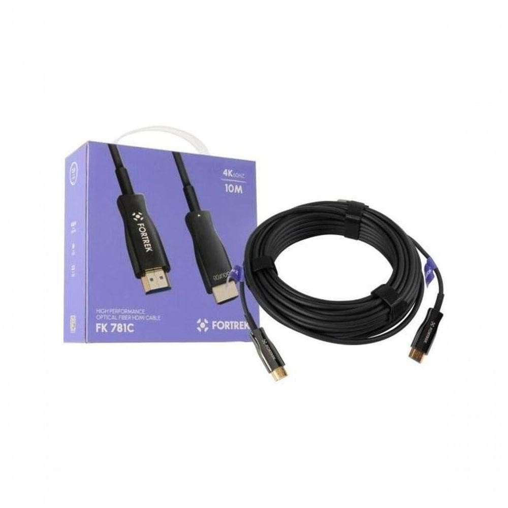 Cabo Hdmi Fibra óptica 4k Fk 781c 10m Fortrek