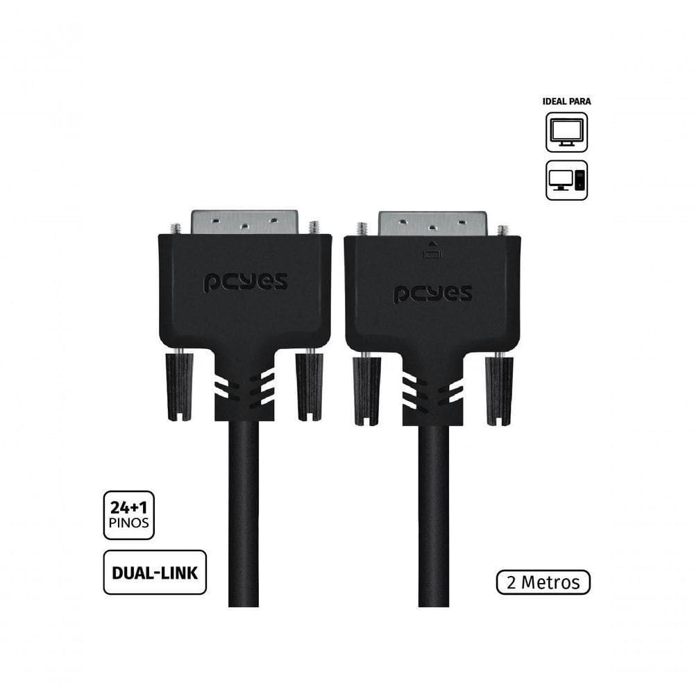 Cabo Dvi-d 24+1 Para Dvi-d 24+1 Dual-link 2 Metros - Pddl-2