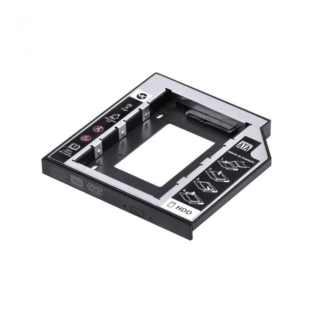 Adaptador Caddy Para Hd Ou Ssd Gaveta Dvd Notebook Sata 12.7mm Ac-127