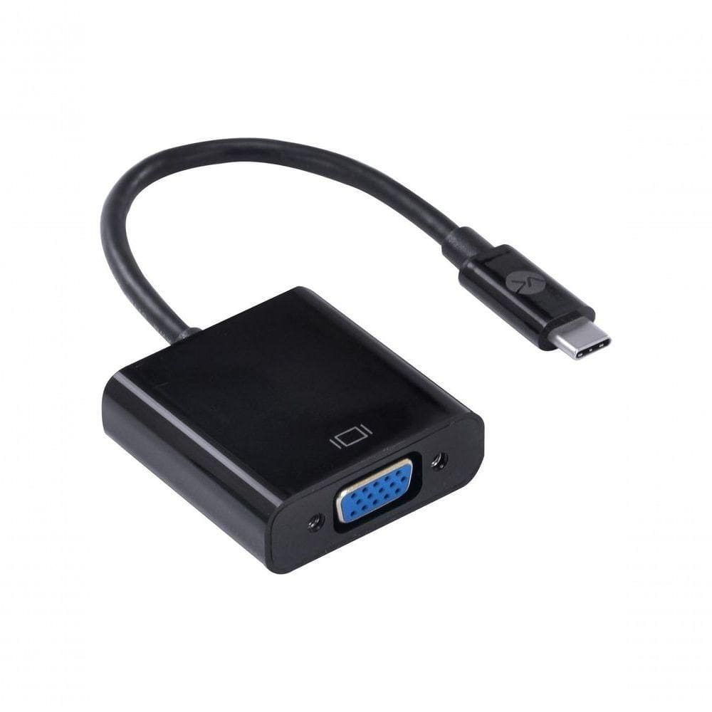 Adaptador Usb Tipo C X Vga Fêmea Full Hd 1080p 20cm - Achdmi-20
