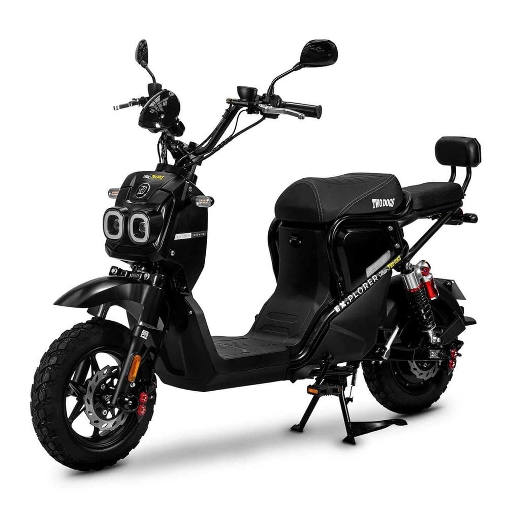 Bicicleta Elétrica Ex.Plorer 1000W 60V Two Dogs Scooter Preta