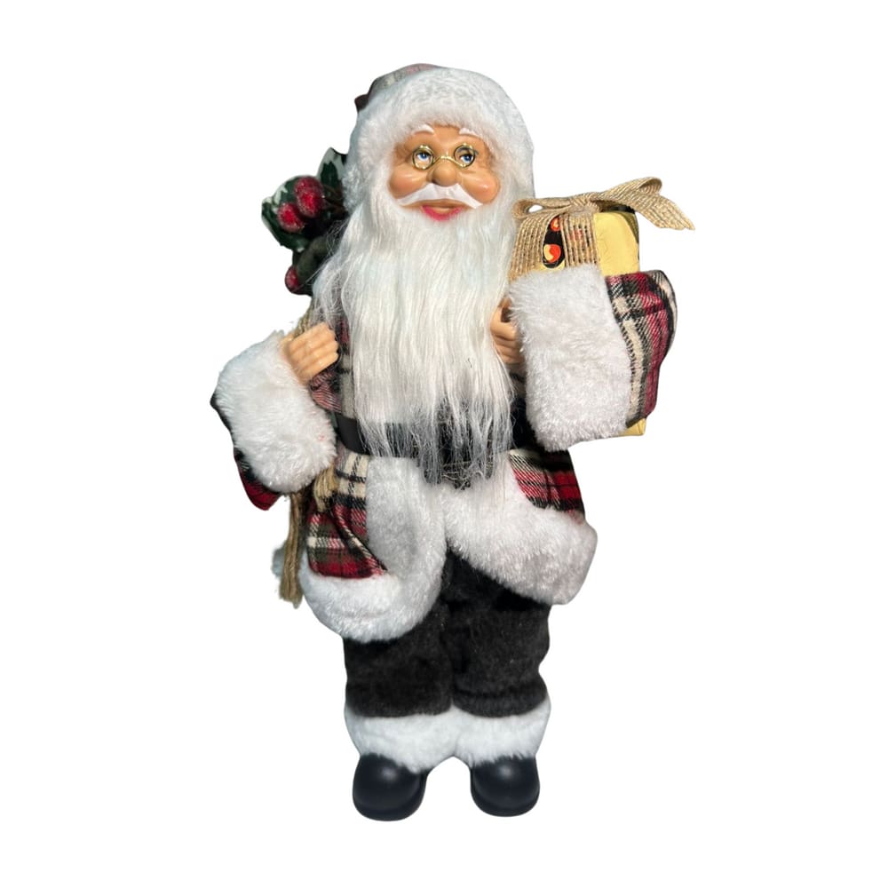 Papai Noel Saco De Presente 35cm 