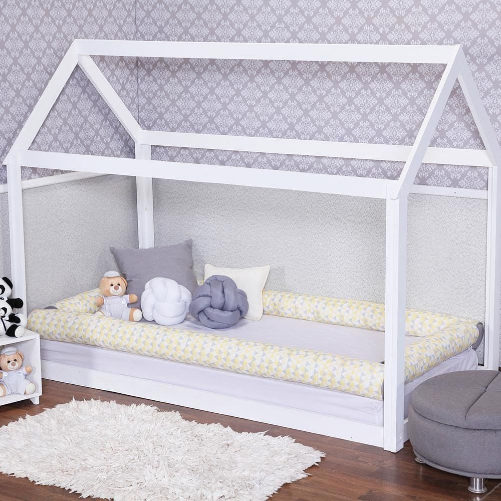 Kit Montessoriano De Solteiro 4 Rolos Geométrico Amarelo