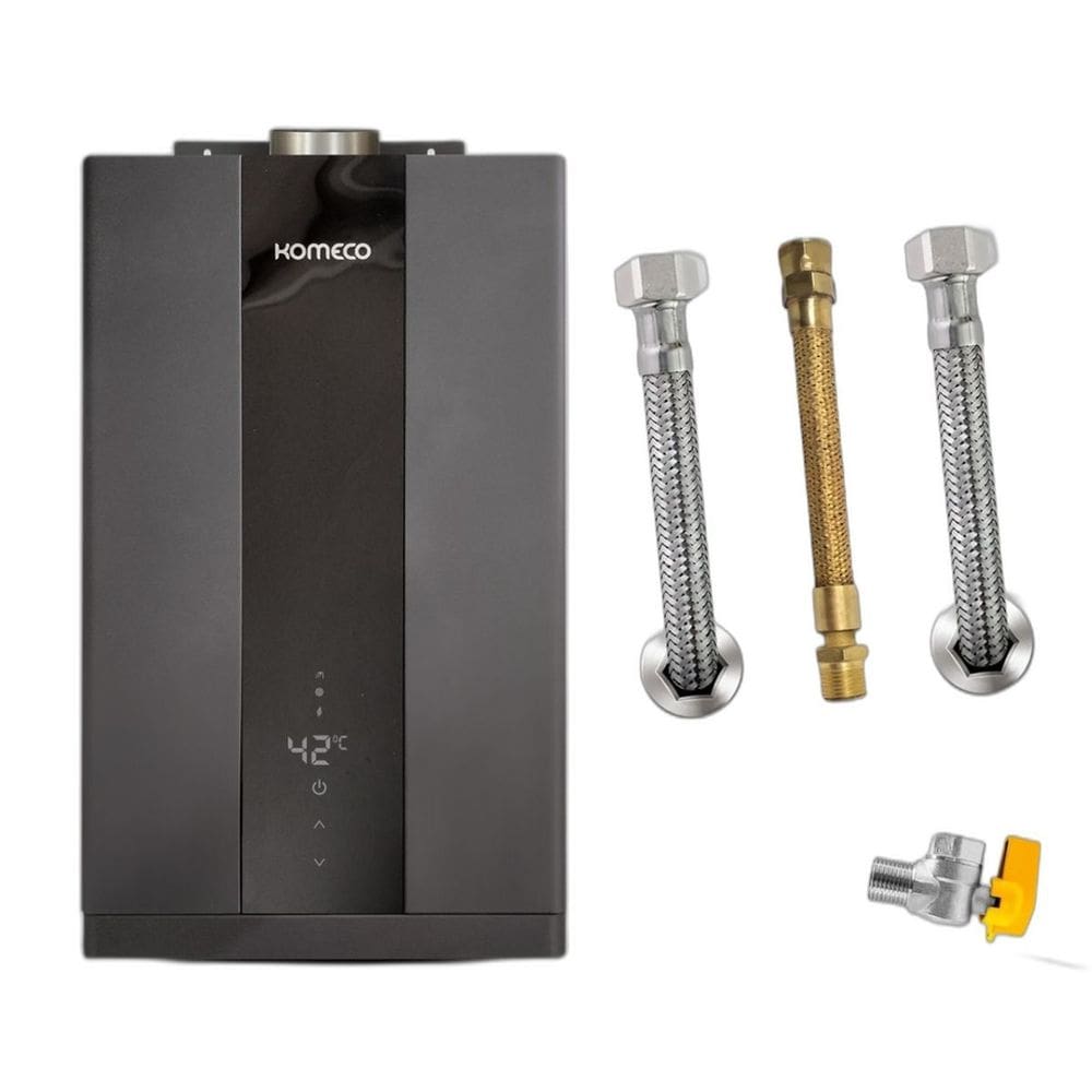Kit Aquecedor Komeco KO26BK 26L GN + Acess. Ligação