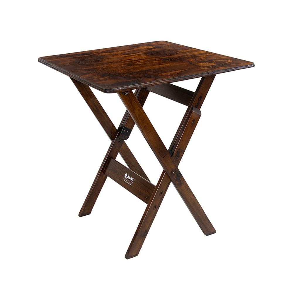Mesa Dobrável 60x60 Madeira Bares Restaurante Churrasco Imbuia / Liso