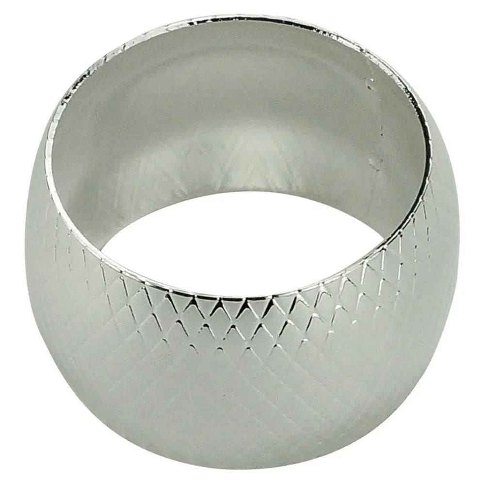 Argola De Guardanapo Metal Prateado Com 4 Peças Bon Gourmet