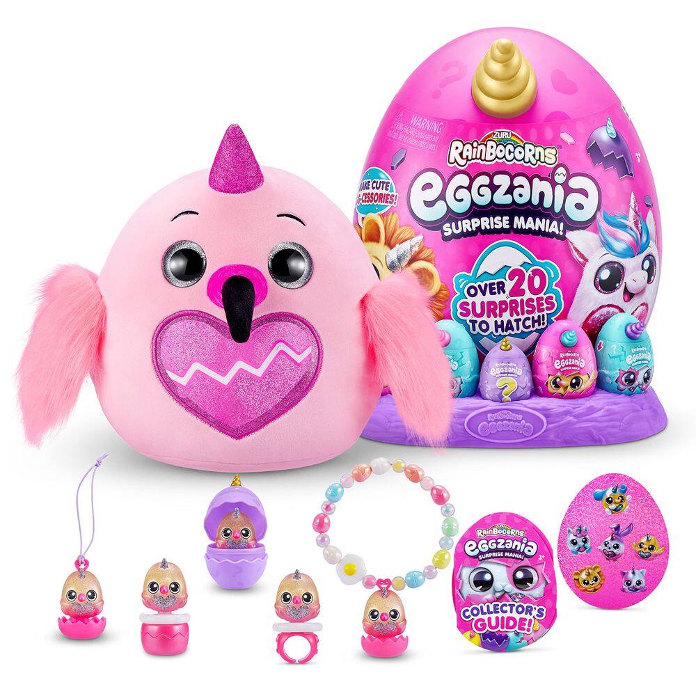 Rainbocorns de pelúcia colecionáveis Rainbocorns Eggzania Série 1