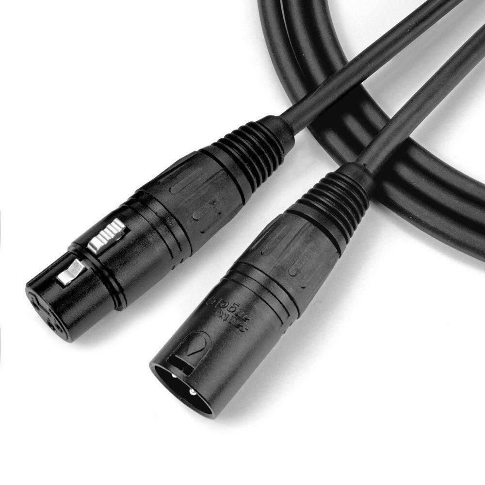Cabo Para Microfone Ninja Lw 0,20 Mm Conector Xlr Macho-...