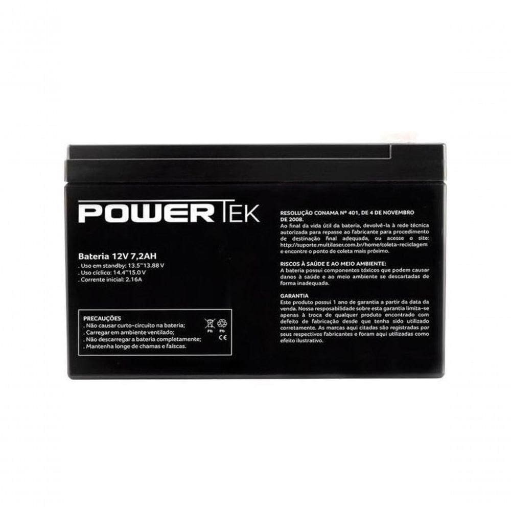 Bateria Selada 12v 7,2ah En014 Powertek