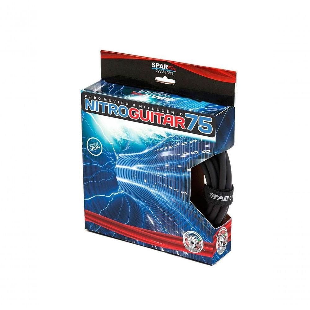 Cabo De Guitarra Sparflex Nitro 100 Plug Noiseless 5 Metros