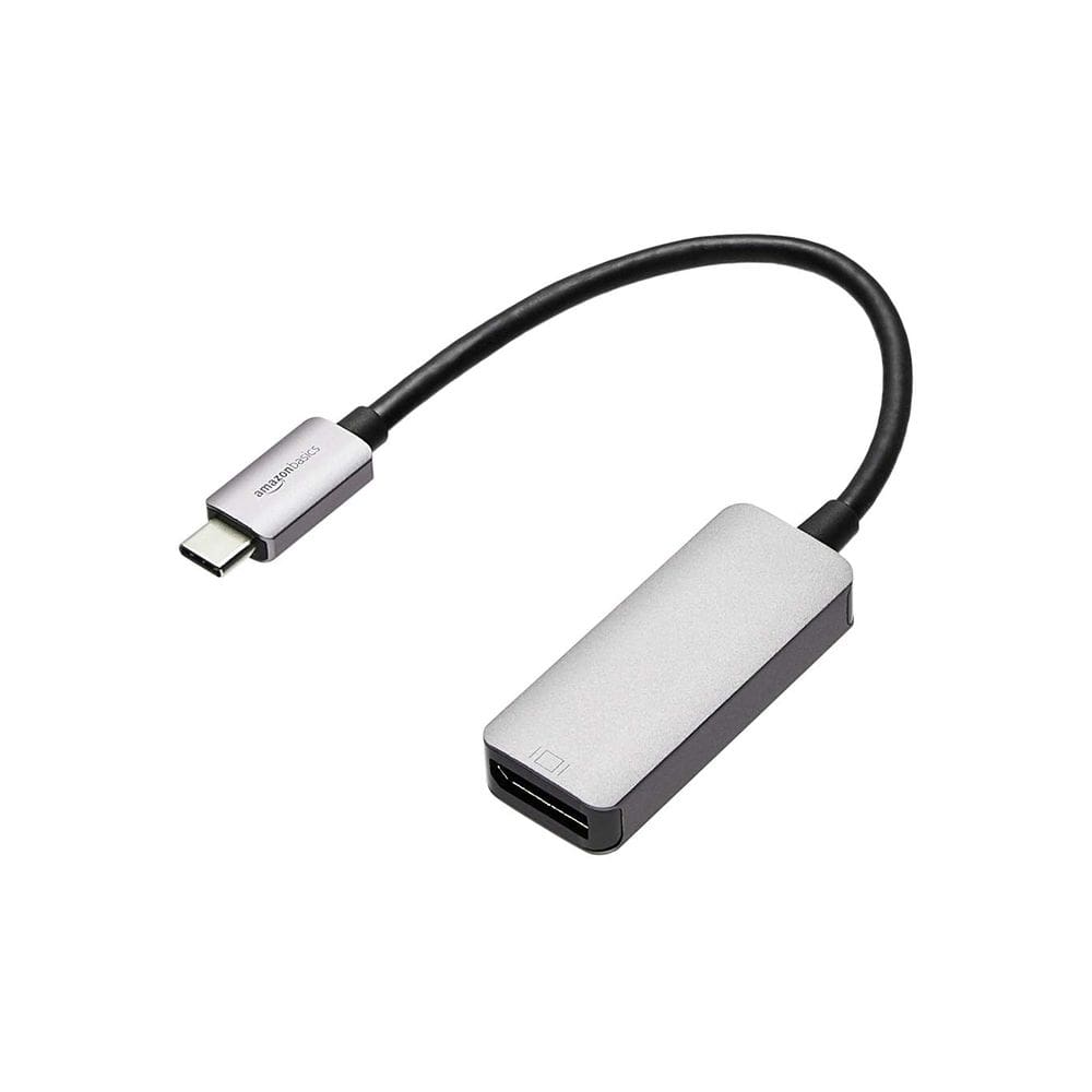 Adaptador Amazon Basics Aluminium USB-C para DisplayPort 4K @60Hz