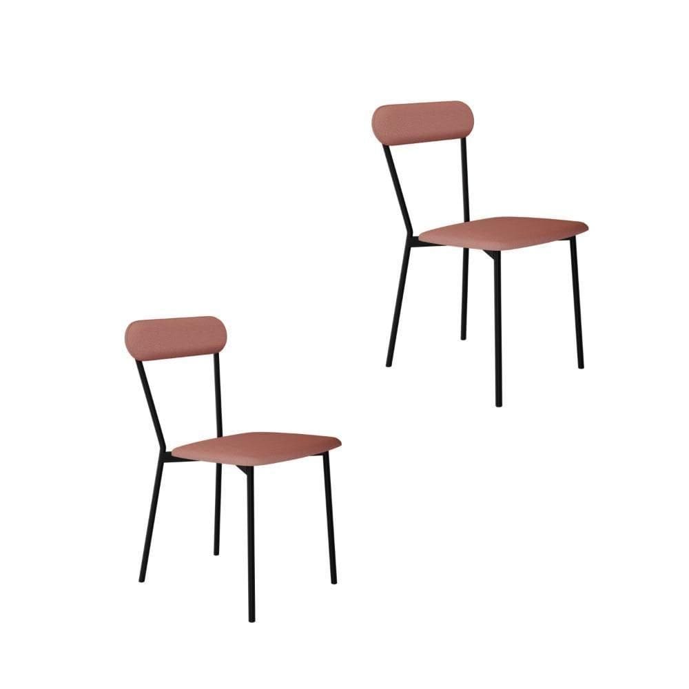 Cadeira Vintage Emília Fixa C-4 Pes 450 X 505 X 810 Mm C-2 Un.cy.tlp.rose Tulipa Rosê City