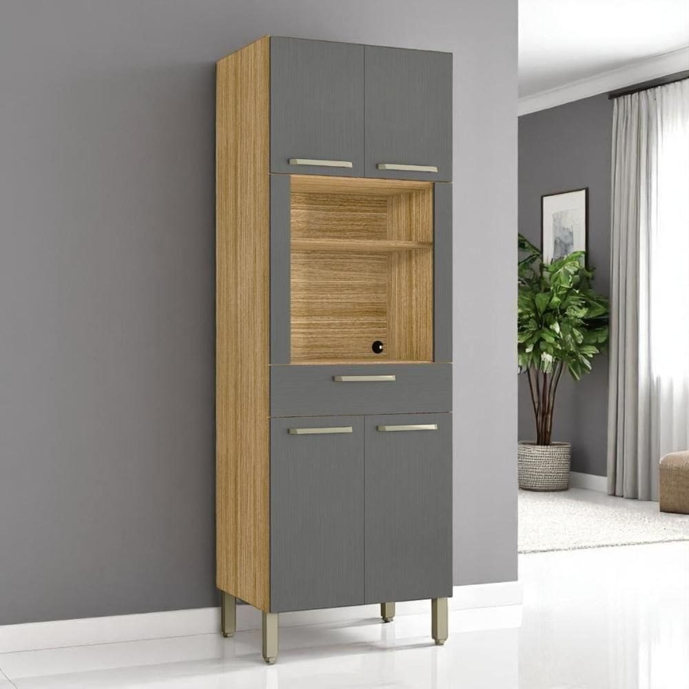 Paneleiro Micro 1 Gavetalapis Freijó Gris