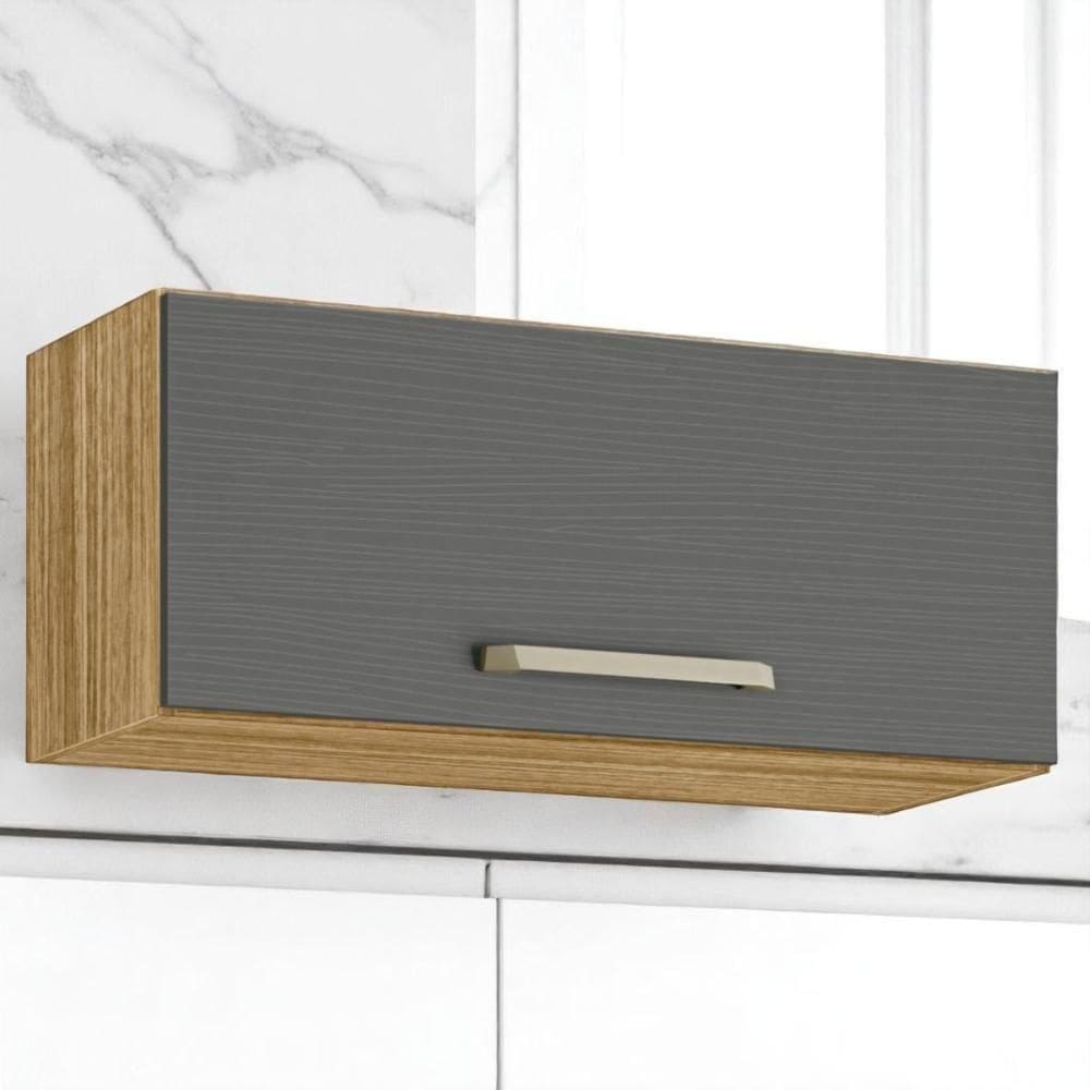 Armário Refrigerador 700 Lapis Freijó Gris