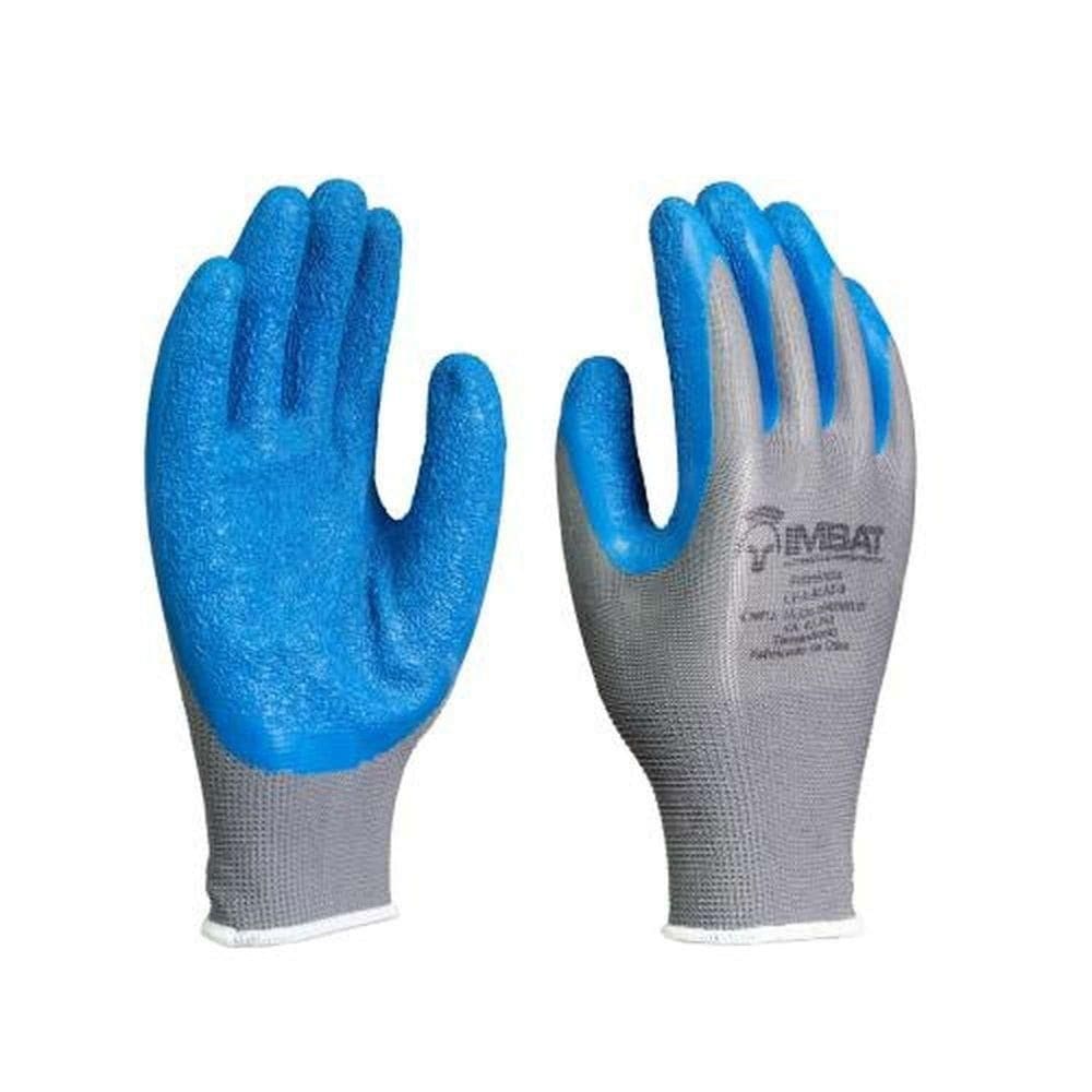Luva De Segurança Poliéster Com Látex Azul Tamanho 10 (gg) - Uso Doméstico E