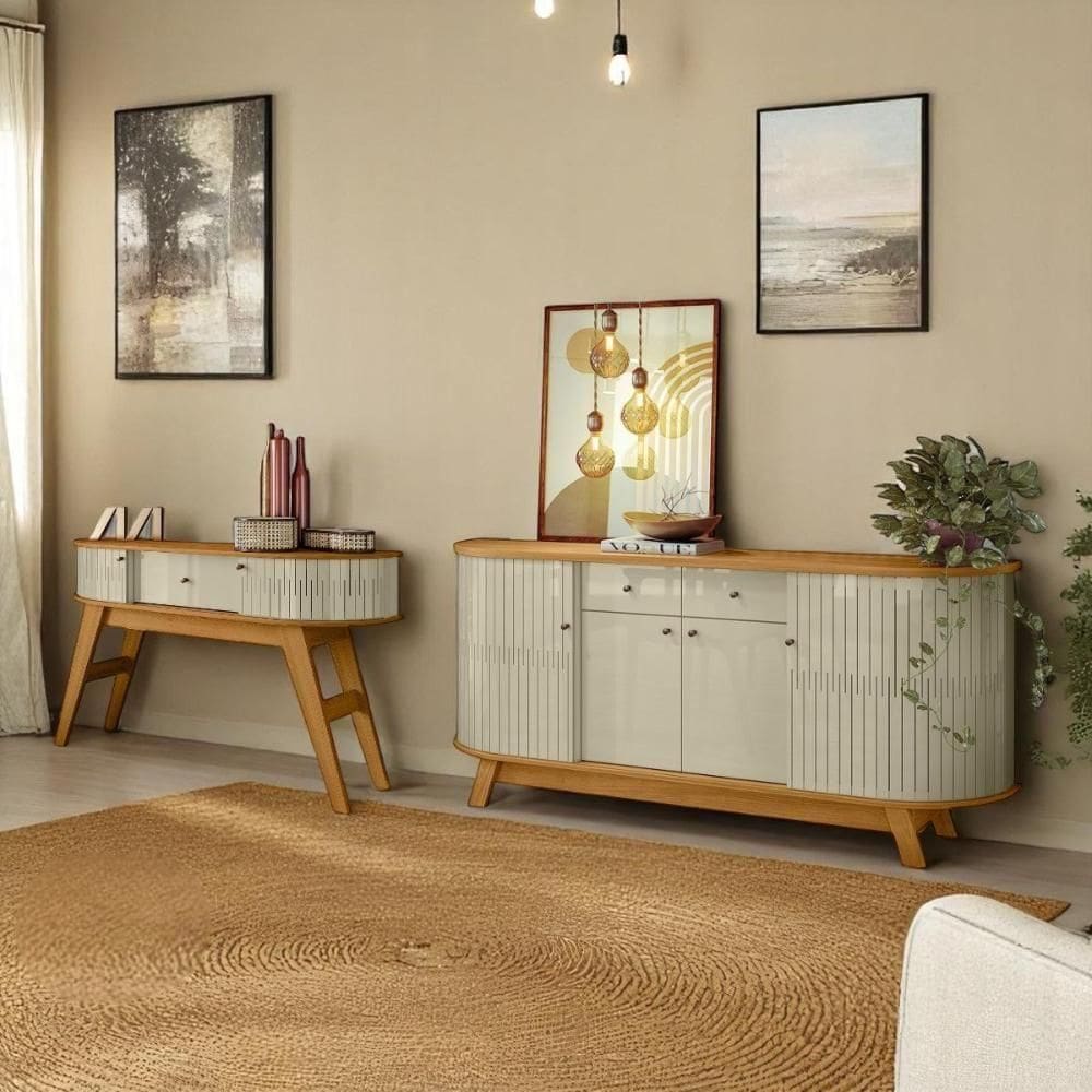 Conjunto Estoril E Buffet Mônaco Cumaru/opala