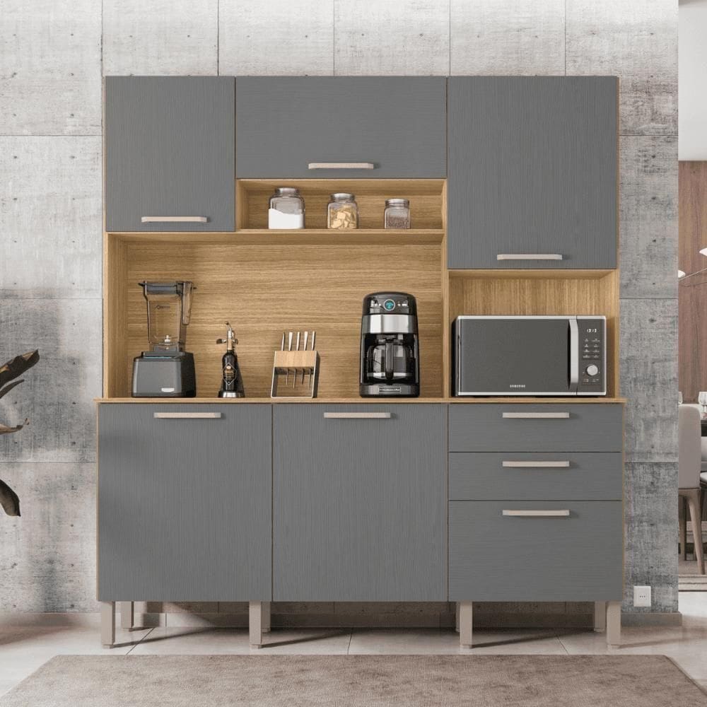 Cozinha Ferrara Freijó Gris