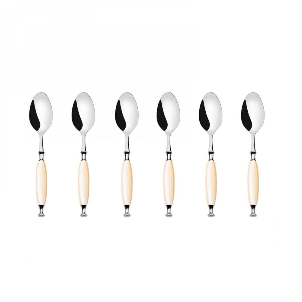 Jogo 6 Colheres para Café e Chá 13cm Luxo Country Bugatti