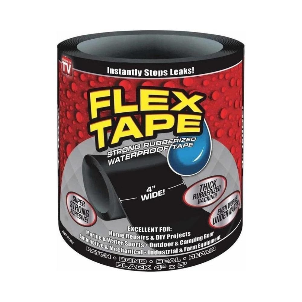 Fita Adesiva Flex Tape Preta Super Reparos Cola Tudo